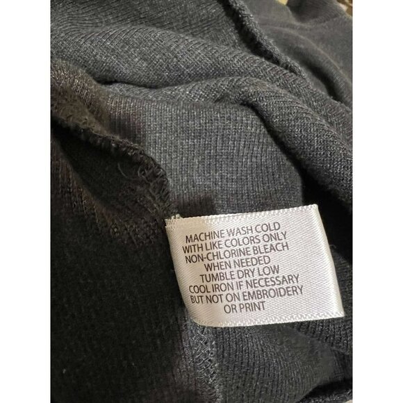 U.S. POLO ASSN Men  Quarter Zip Pullover Sweater Top Black Size 2XL - Picture 9 of 12